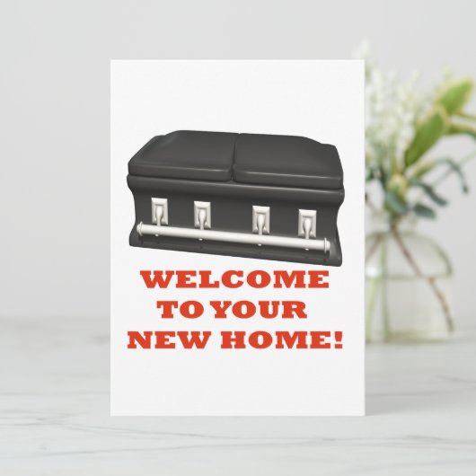 Begrüßung Zuhause Einladung (Stehend Vorderseite)