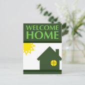 Begrüßung Zuhause (Formen) Postkarte (Stehend Vorderseite)