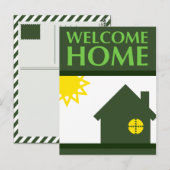 Begrüßung Zuhause (Formen) Postkarte (Vorne/Hinten)