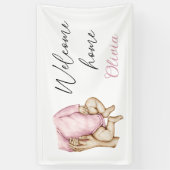 Begrüßung Zuhause für Neugeborene Banner (Vertikal)