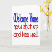 Begrüßung Zuhause jetzt abschalten und mich küssen Karte (Gelbe Blume)