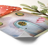 Begrüßung zum ersten Geburtstag Poster (Ecke)