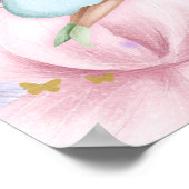 Begrüßung zum Geburtstag der verzauberten Party Fe Poster (Ecke)