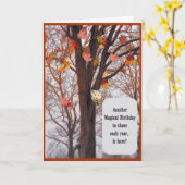 Begrüßung zum Geburtstag Karte (Gelbe Blume)