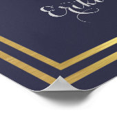 Begrüßung zur Hochzeit von, Empfang Poster (Ecke)