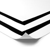 Begrüßung zur Hochzeit von Plakatschild Poster (Ecke)