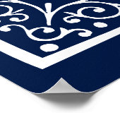 Begrüßung zur Hochzeit von Plakatschild Poster (Ecke)