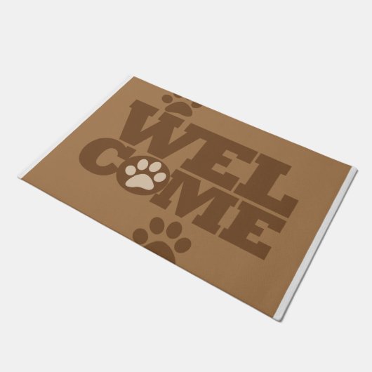 Begrüßungpaws Fußmatte (Schrägansicht)