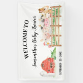 Begrüßungs-Baby-Dusche Farm Baby Animations Banner (Vertikal)