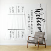 Begrüßungs-Foto-Standbanner Wandteppich (Beispiel (Horizontal))