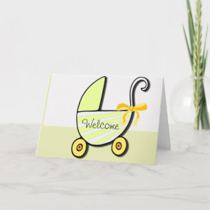 Begrüßungs- oder Babydusche Karte