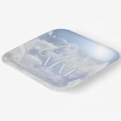 Begrüßungsabonnement auf Cloud Nine 9 Pampas Braut Pappteller (Gewinkelt)