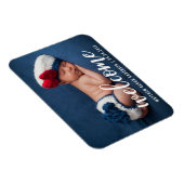 Begrüßungsankündigung New Baby Modern Magnet (Rechte Seite)