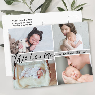 Begrüßungsankündigung von Sweet Baby Birth Postkarte
