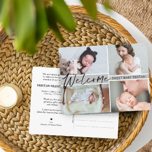 Begrüßungsankündigung von Sweet Baby Birth Postkarte