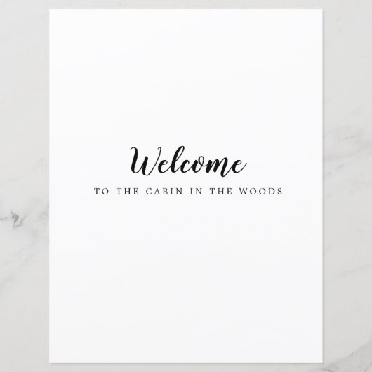 Begrüßungsanleitung für Ferien-Miete Hausordnung (Rückseite)