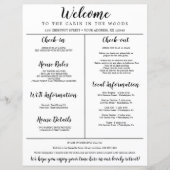 Begrüßungsanleitung für Ferien-Miete Hausordnung (Vorderseite)