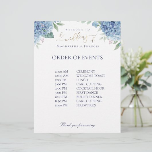 Begrüßungsauftrag (Stehend Vorderseite)