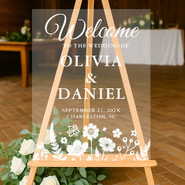 Begrüßungsausschuss für die Whimsistische Wildblum Acrylschild