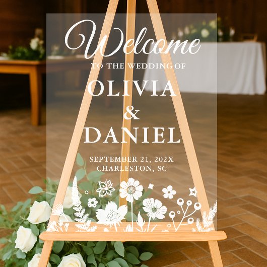 Begrüßungsausschuss für die Whimsistische Wildblum Acrylschild