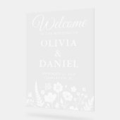 Begrüßungsausschuss für die Whimsistische Wildblum Acrylschild (Winkel)