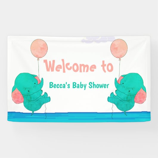 Begrüßungsbaby Banner (Horizontal)