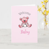 Begrüßungsbaby-Card (personalisiert) Karte (Gelbe Blume)