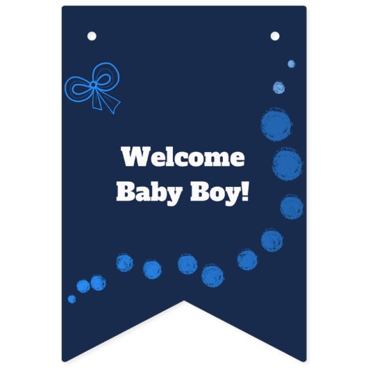 Begrüßungsbaby Wimpelkette (Dritte Fahne)