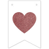 Begrüßungsbabys Zweifarbige Rose Gold Baby Duschbr Wimpelkette (Erste Fahne)