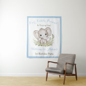 Begrüßungsband des ersten Geburtstags Wandteppich (Beispiel)