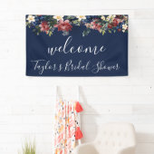 Begrüßungsbanner der Burgundy Navy Banner (Insitu)