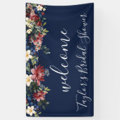 Begrüßungsbanner der Burgundy Navy Banner (Vertikal)