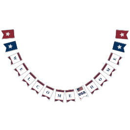 Begrüßungsbanner der Zuhause Wimpelkette