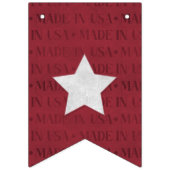 Begrüßungsbanner der Zuhause Wimpelkette (Erste Fahne)