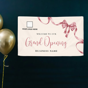 Begrüßungsbanner für das Logo "Grand Opening Ribbo Banner