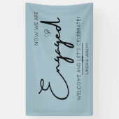 Begrüßungsbanner für die Anhängerschaft blau Banner (Vertikal)