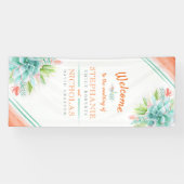 Begrüßungsbanner für die saftig-orangefarbene Hoch Banner (Horizontal)