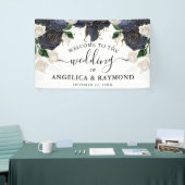 Begrüßungsbanner für Hochzeiten von Navy & White F Banner (Messeveranstaltung)