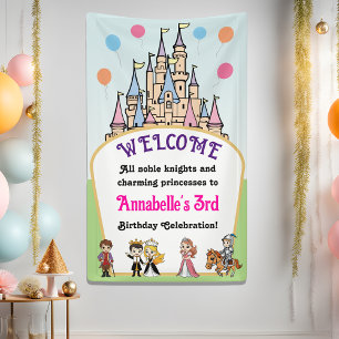 Begrüßungsbanner für Märchenprinzessin und Party Banner