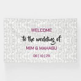 Begrüßungsbanner für romantische Blumenzehen Banner