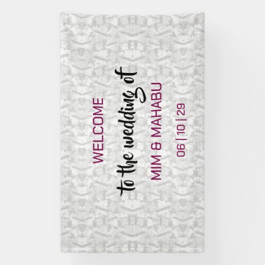 Begrüßungsbanner für romantische Blumenzehen Banner (Vertikal)