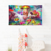 Begrüßungsbanner für Zuhause, speziell für Vinyl B Banner (Insitu)