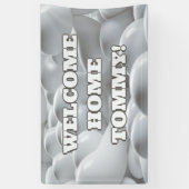 Begrüßungsbanner für Zuhause, speziell für Vinyl B Banner (Vertikal)