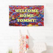 Begrüßungsbanner für Zuhause, speziell für Vinyl B Banner (Insitu)