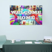 Begrüßungsbanner für Zuhause, speziell für Vinyl B Banner (Messeveranstaltung)