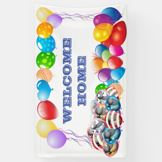 Begrüßungsbanner für Zuhause, speziell für Vinyl B Banner (Vertikal)