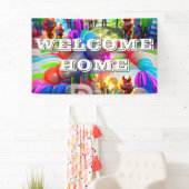 Begrüßungsbanner für Zuhause, speziell für Vinyl B Banner (Insitu)