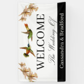 Begrüßungsbanner | Hummingbird Wasserfarbe Banner (Vertikal)