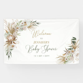 Begrüßungsbanner von Gold Boho/Bohemisch Baby Dusc Banner