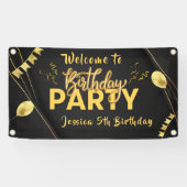 Begrüßungsbanner zum personalisierten Geburtstag Banner (Horizontal)